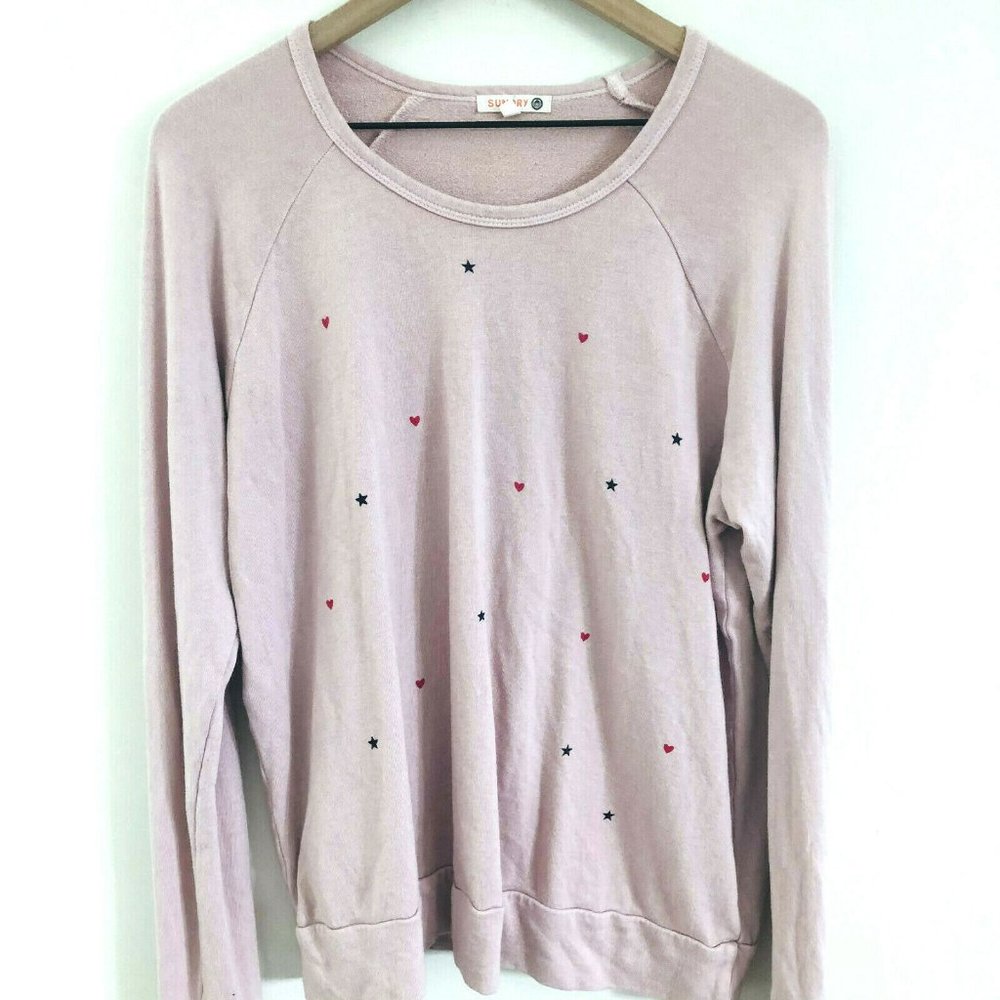Sundry Stars Hearts Crewneck Sweatshirt 2